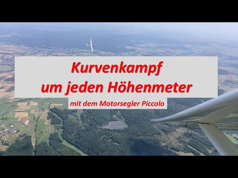 Kurvenkampf mit dem Motorsegler Piccolo